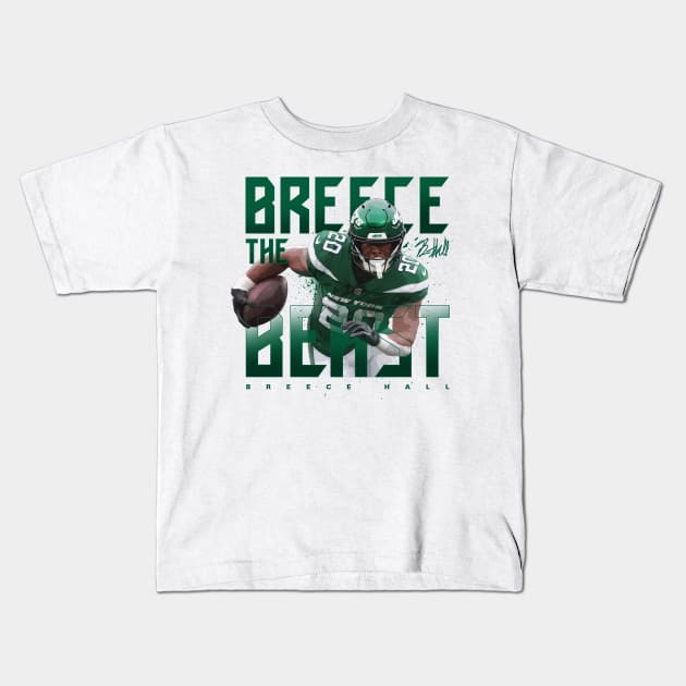 Breece Hall Kids T-Shirt by Juantamad